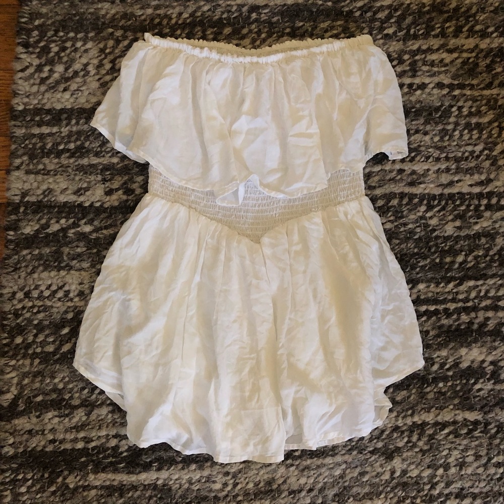 Blue life festival romper white size small